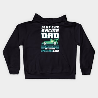 Slot Car Racing Dad Kids Hoodie